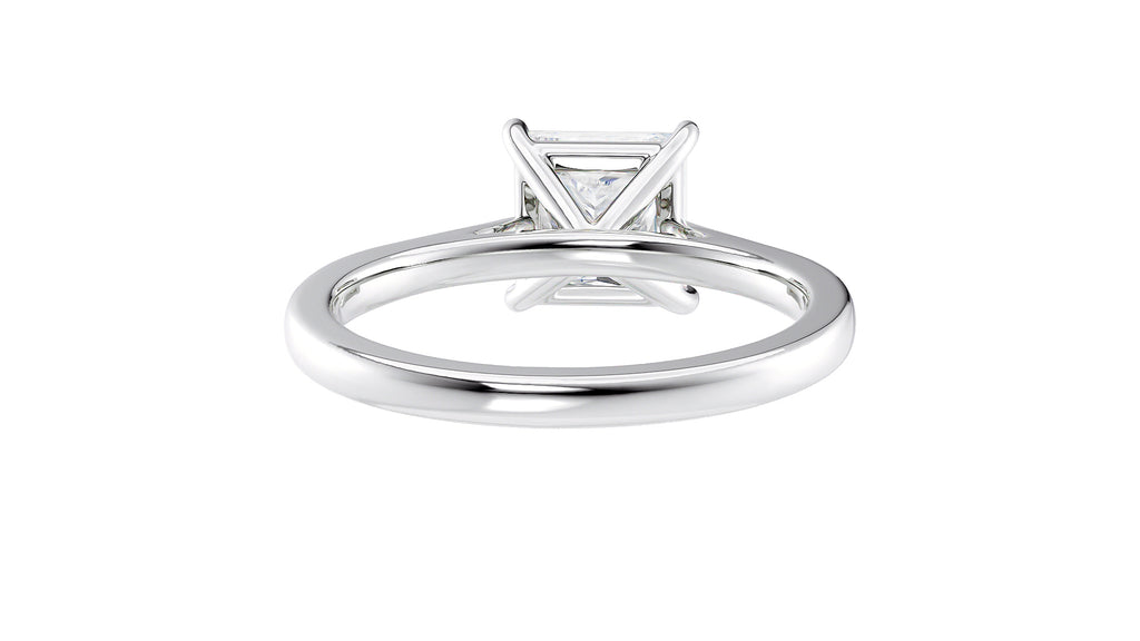 Princess Cut Solitaire Diamond Engagement Ring