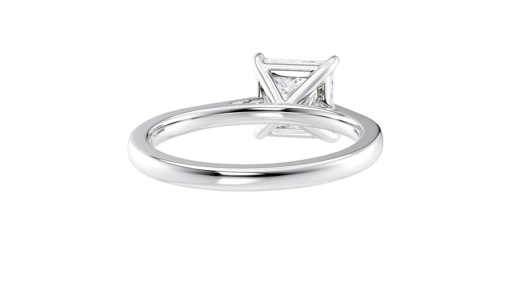 Princess Cut Solitaire Diamond Engagement Ring