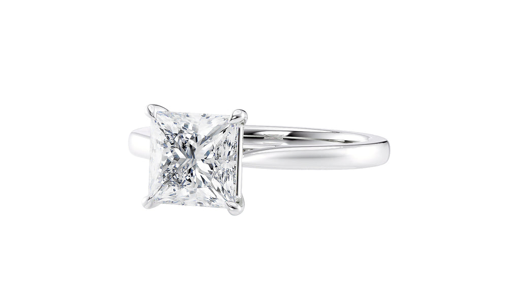 Princess Cut Solitaire Diamond Engagement Ring