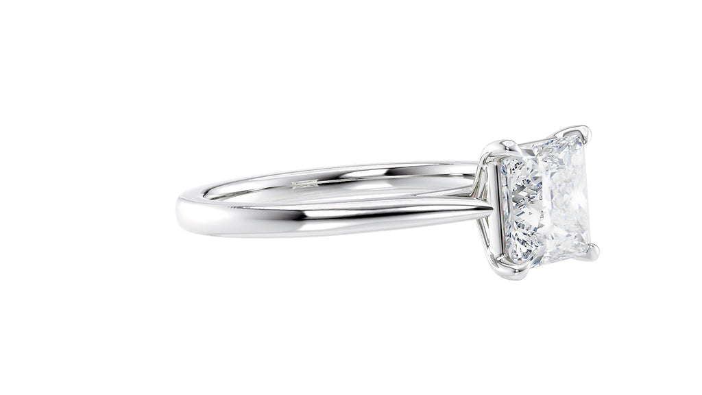 Princess Cut Solitaire Diamond Engagement Ring