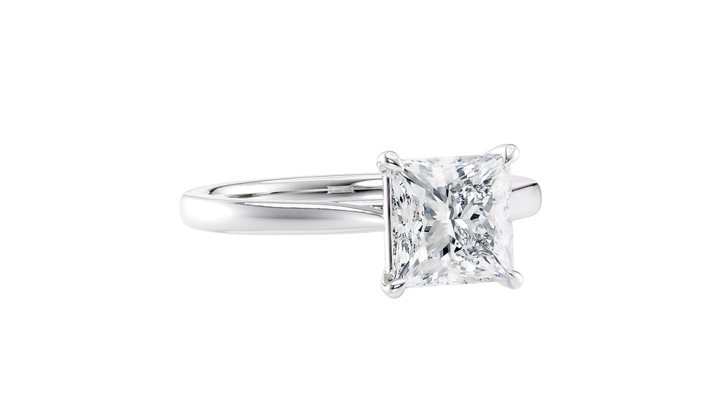 Princess Cut Solitaire Diamond Engagement Ring
