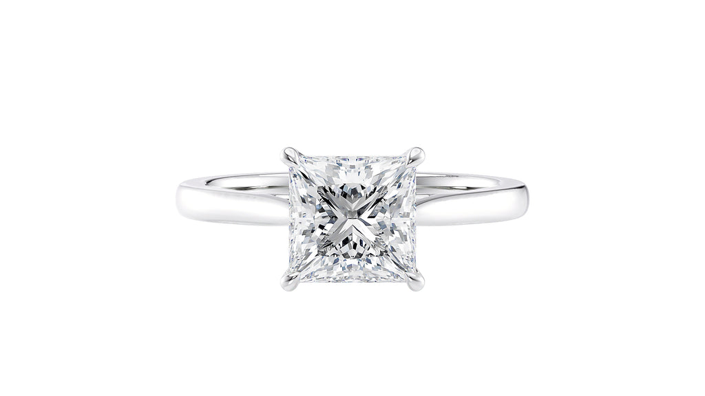 Princess Cut Solitaire Diamond Engagement Ring