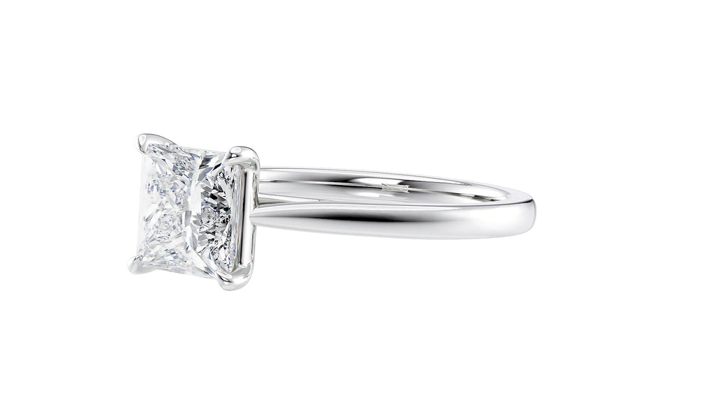 Princess Cut Solitaire Diamond Engagement Ring