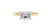 Radiant Cut Solitaire East-West Diamond Engagement Ring