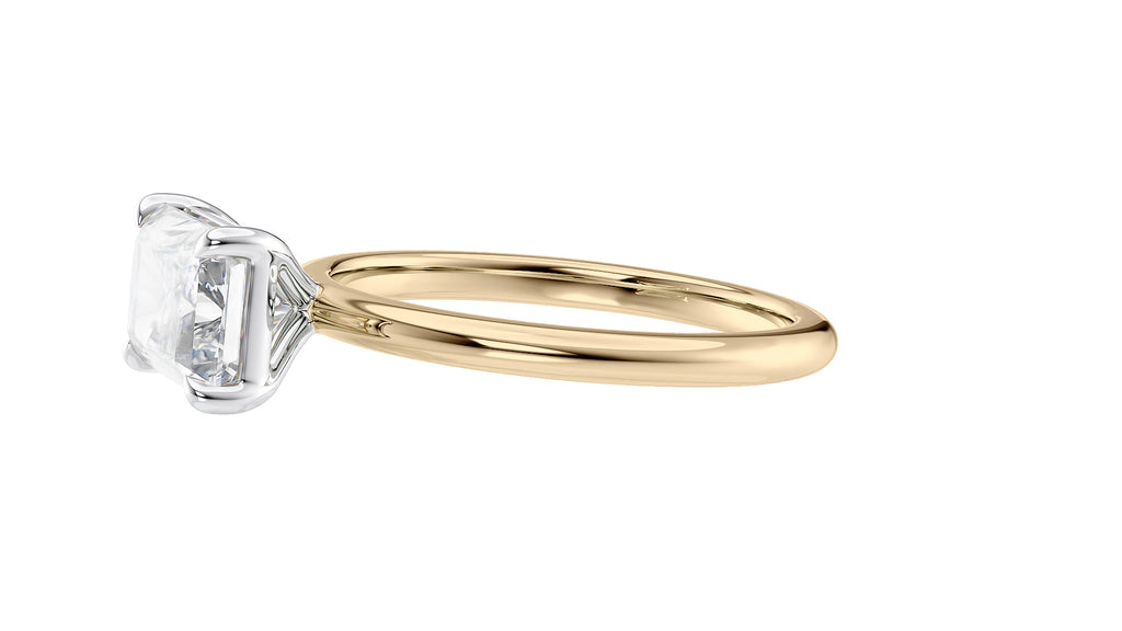 Radiant Cut Solitaire East-West Diamond Engagement Ring