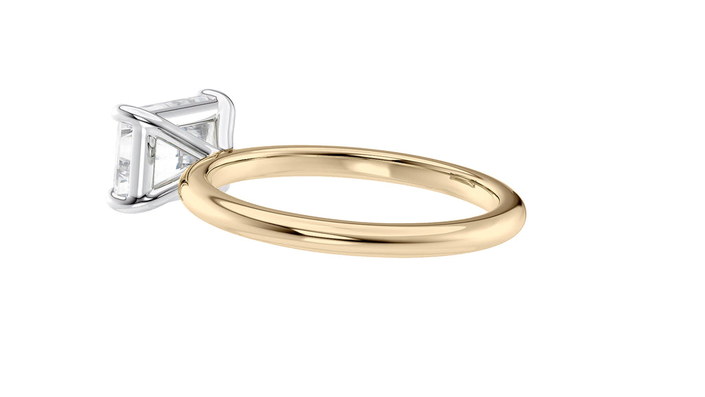 Radiant Cut Solitaire East-West Diamond Engagement Ring