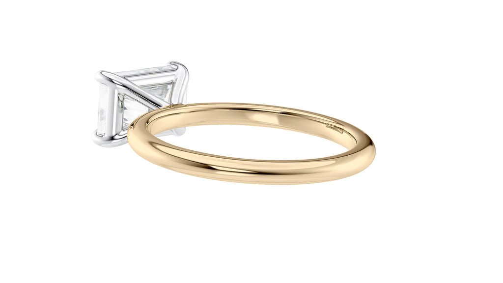Radiant Cut Solitaire East-West Diamond Engagement Ring