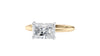 Radiant Cut Solitaire East-West Diamond Engagement Ring