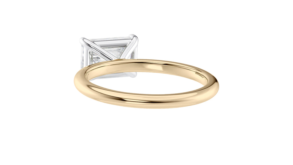 Radiant Cut Solitaire East-West Diamond Engagement Ring