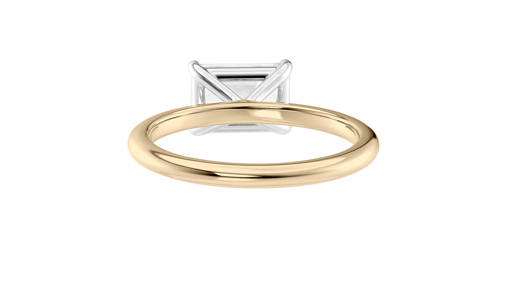 Radiant Cut Solitaire East-West Diamond Engagement Ring