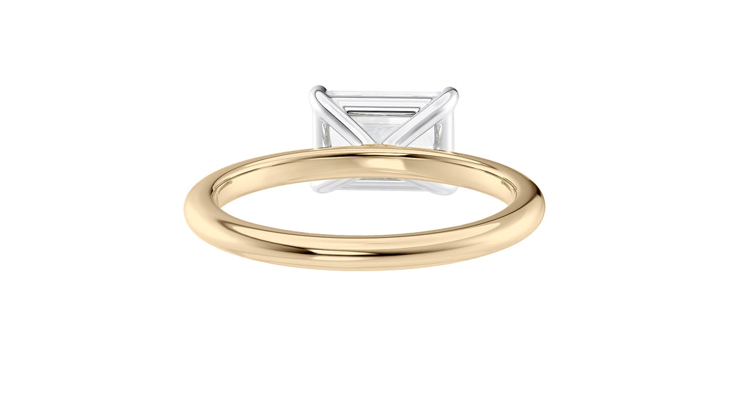 Radiant Cut Solitaire East-West Diamond Engagement Ring