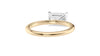 Radiant Cut Solitaire East-West Diamond Engagement Ring