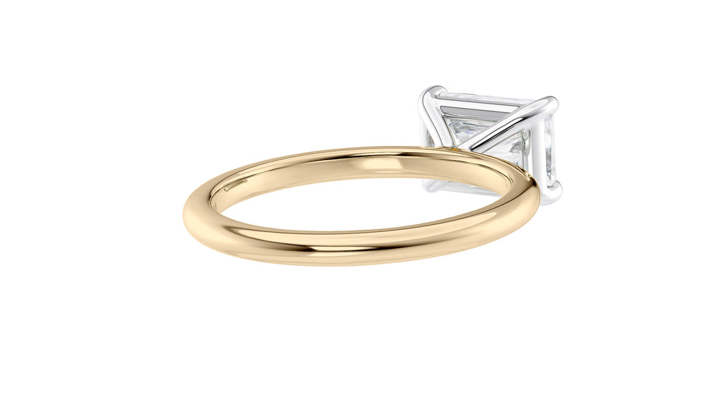 Radiant Cut Solitaire East-West Diamond Engagement Ring