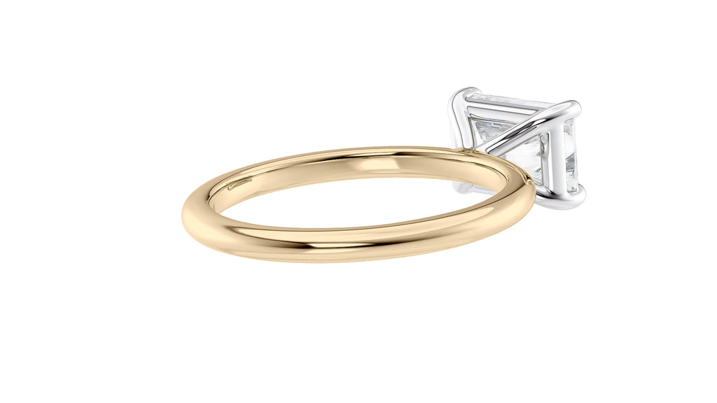 Radiant Cut Solitaire East-West Diamond Engagement Ring