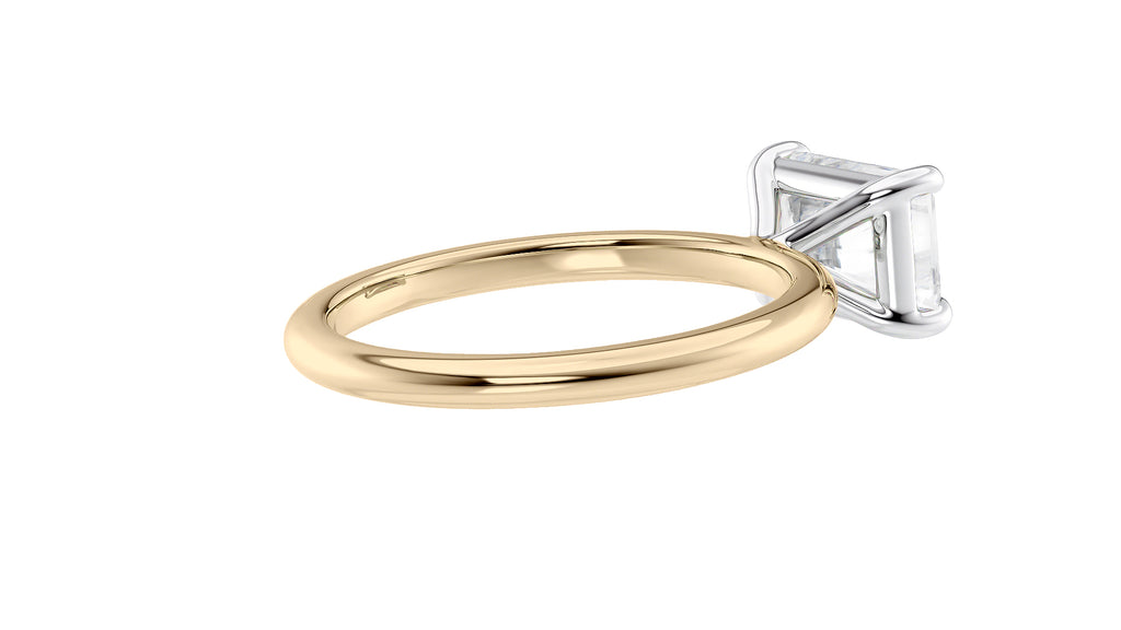 Radiant Cut Solitaire East-West Diamond Engagement Ring