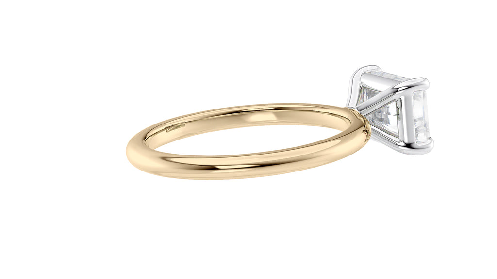 Radiant Cut Solitaire East-West Diamond Engagement Ring