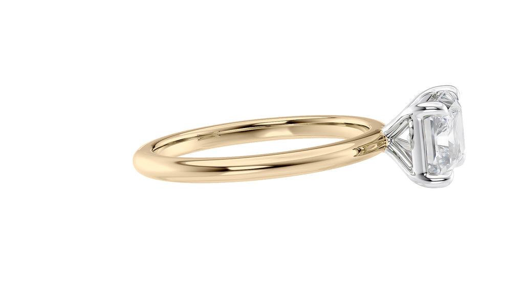 Radiant Cut Solitaire East-West Diamond Engagement Ring