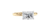 Radiant Cut Solitaire East-West Diamond Engagement Ring