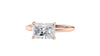 Radiant Cut Solitaire East-West Diamond Engagement Ring