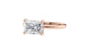 Radiant Cut Solitaire East-West Diamond Engagement Ring