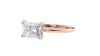 Radiant Cut Solitaire East-West Diamond Engagement Ring