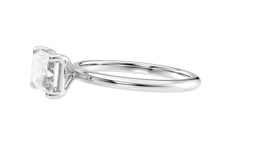 Radiant Cut Solitaire East-West Diamond Engagement Ring