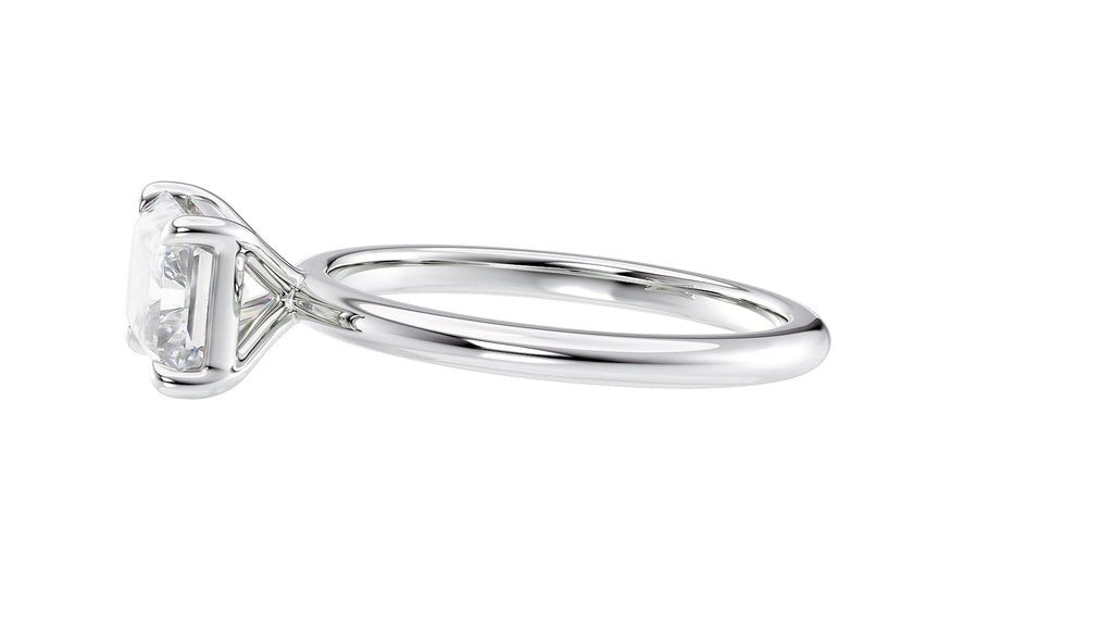 Radiant Cut Solitaire East-West Diamond Engagement Ring