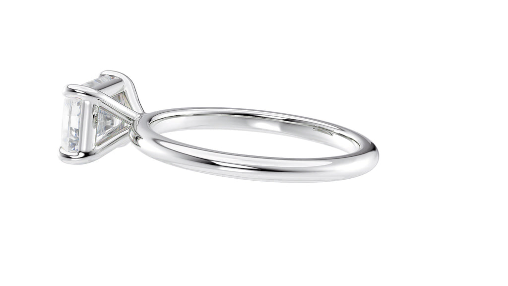 Radiant Cut Solitaire East-West Diamond Engagement Ring