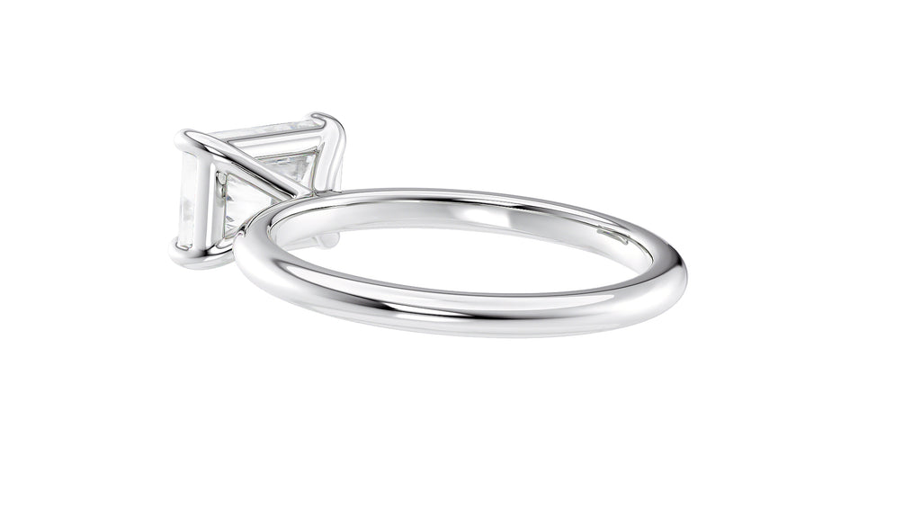 Radiant Cut Solitaire East-West Diamond Engagement Ring