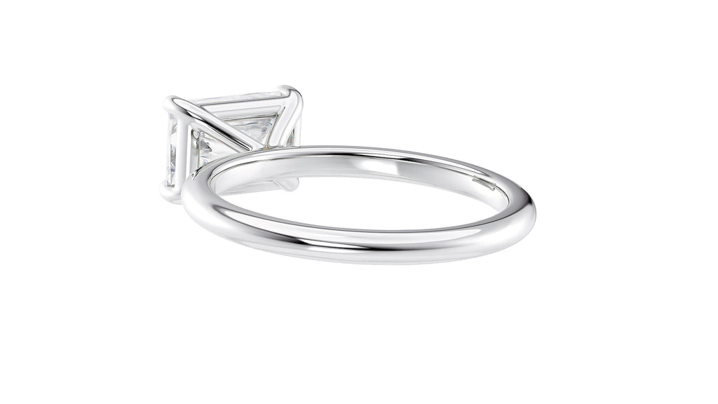 Radiant Cut Solitaire East-West Diamond Engagement Ring