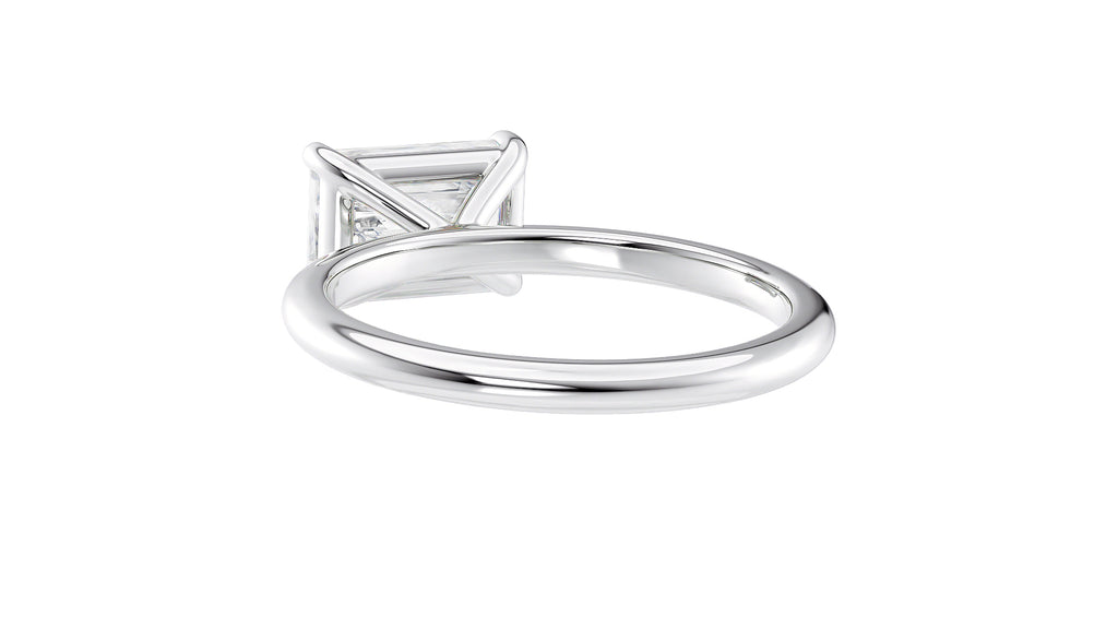 Radiant Cut Solitaire East-West Diamond Engagement Ring