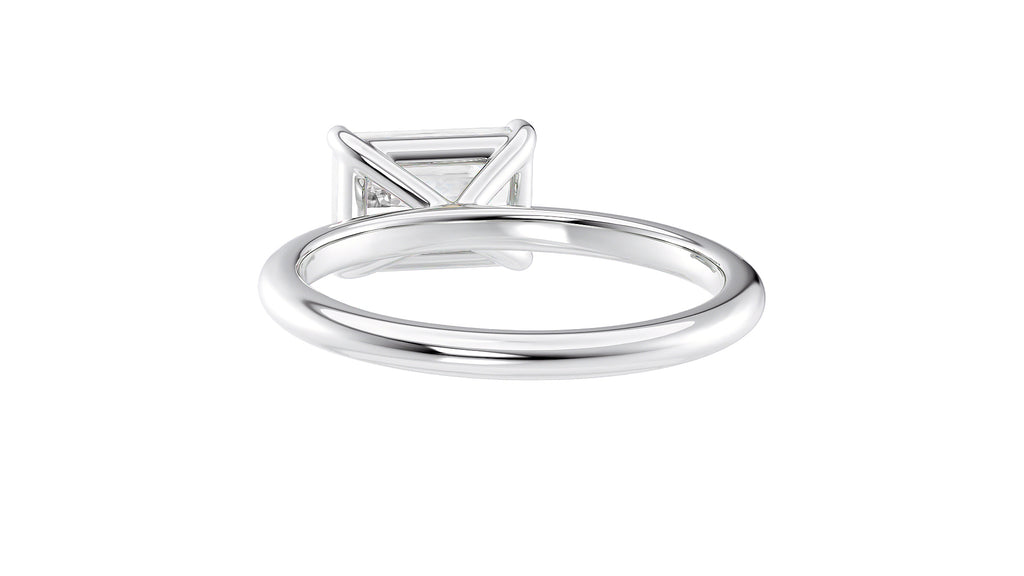 Radiant Cut Solitaire East-West Diamond Engagement Ring