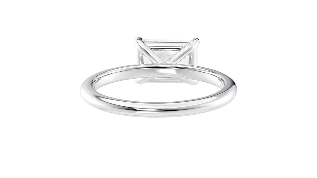 Radiant Cut Solitaire East-West Diamond Engagement Ring