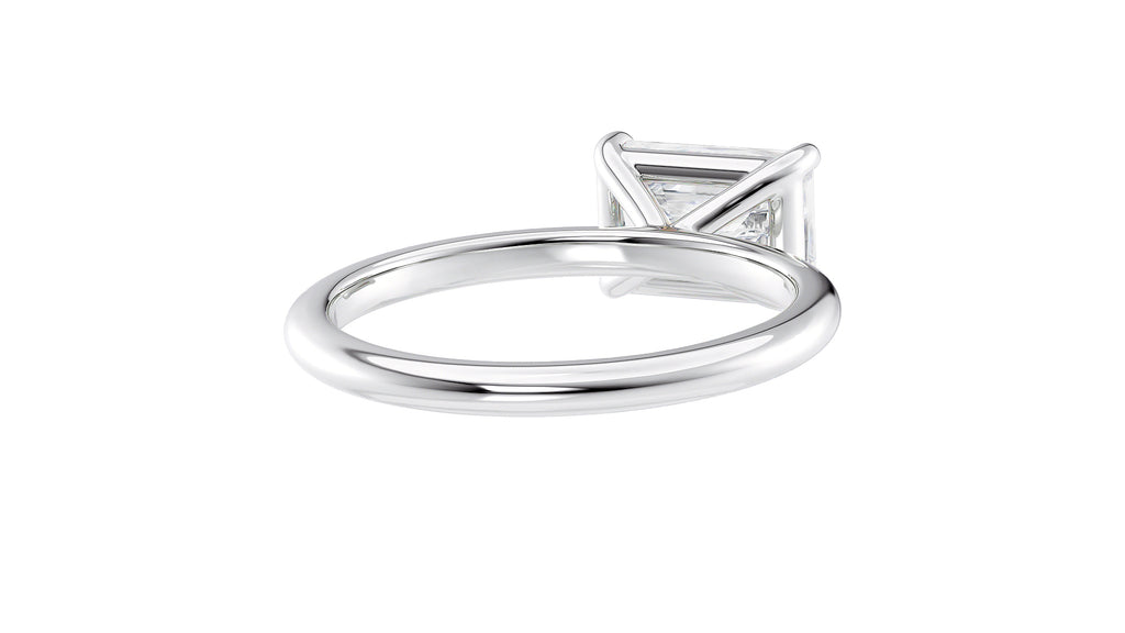 Radiant Cut Solitaire East-West Diamond Engagement Ring