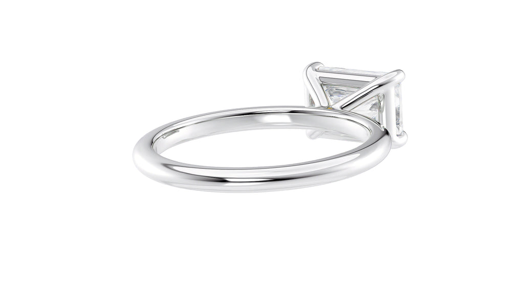 Radiant Cut Solitaire East-West Diamond Engagement Ring