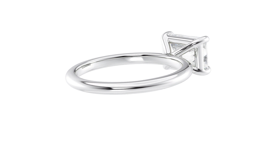 Radiant Cut Solitaire East-West Diamond Engagement Ring
