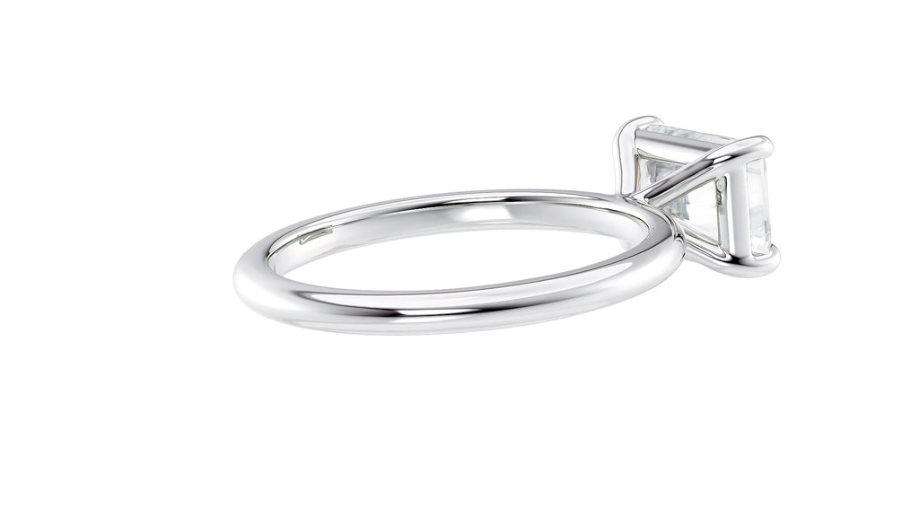 Radiant Cut Solitaire East-West Diamond Engagement Ring