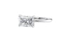 Radiant Cut Solitaire East-West Diamond Engagement Ring