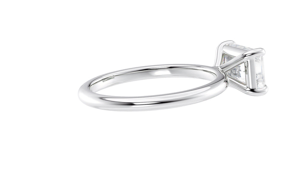Radiant Cut Solitaire East-West Diamond Engagement Ring