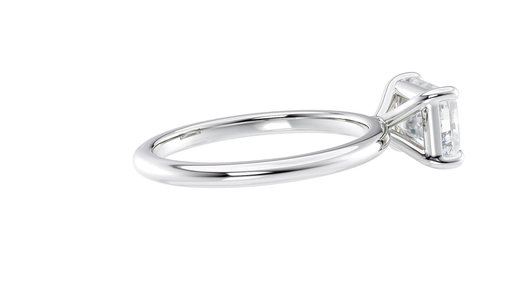 Radiant Cut Solitaire East-West Diamond Engagement Ring