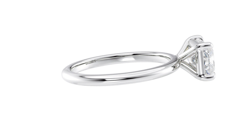 Radiant Cut Solitaire East-West Diamond Engagement Ring