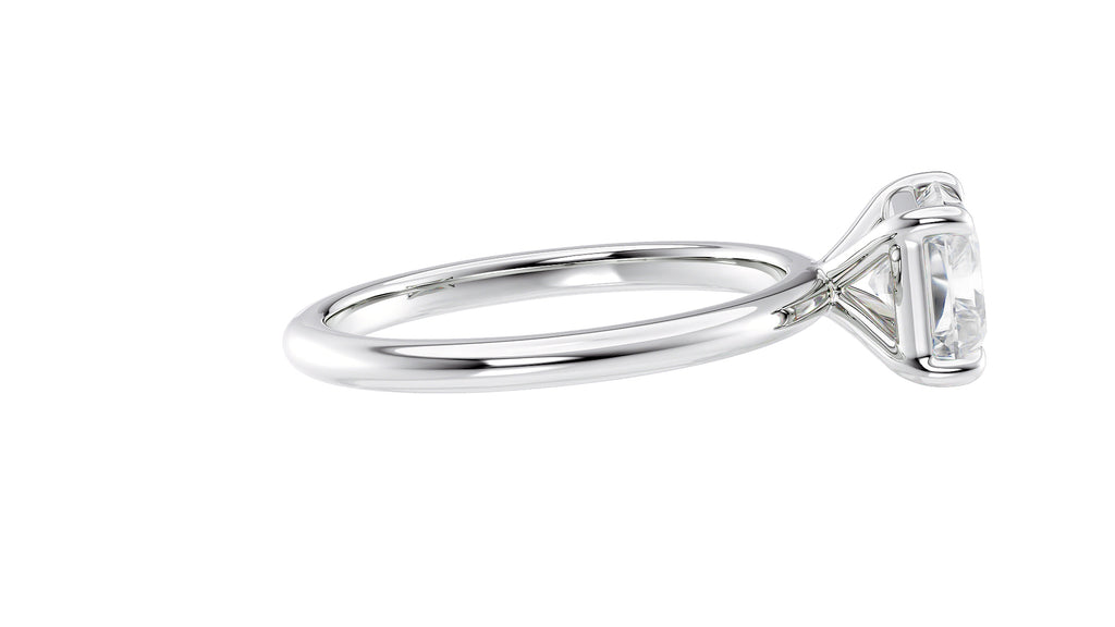 Radiant Cut Solitaire East-West Diamond Engagement Ring