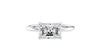 Radiant Cut Solitaire East-West Diamond Engagement Ring