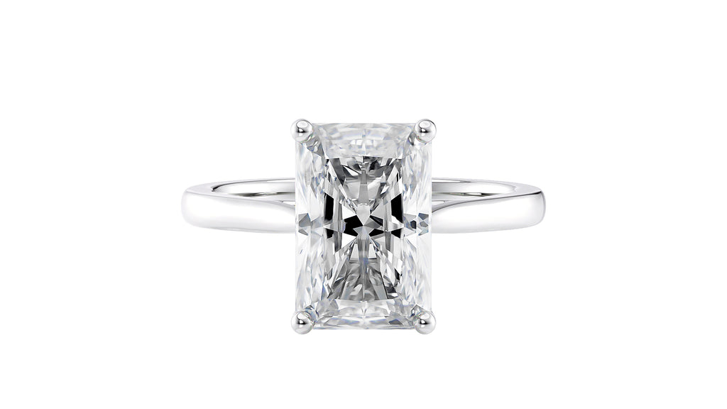 Radiant Cut Solitaire Diamond Engagement Ring