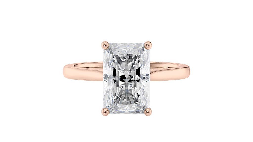 Radiant Cut Solitaire Diamond Engagement Ring