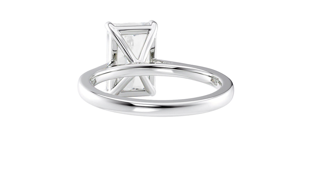 Radiant Cut Solitaire Diamond Engagement Ring