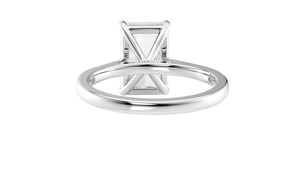 Radiant Cut Solitaire Diamond Engagement Ring
