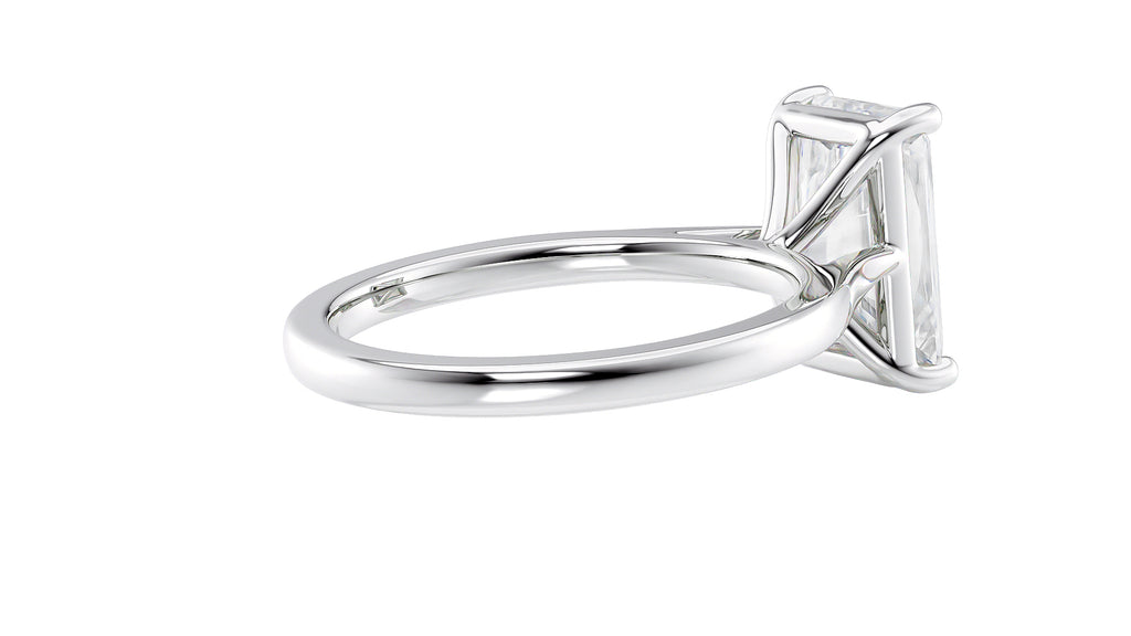Radiant Cut Solitaire Diamond Engagement Ring