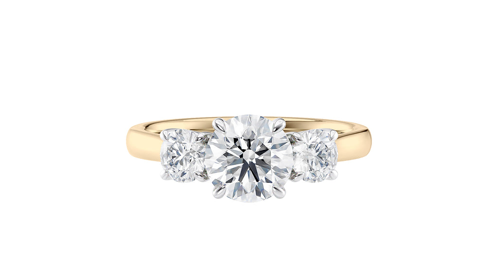 3 Stone Diamond Engagement Ring