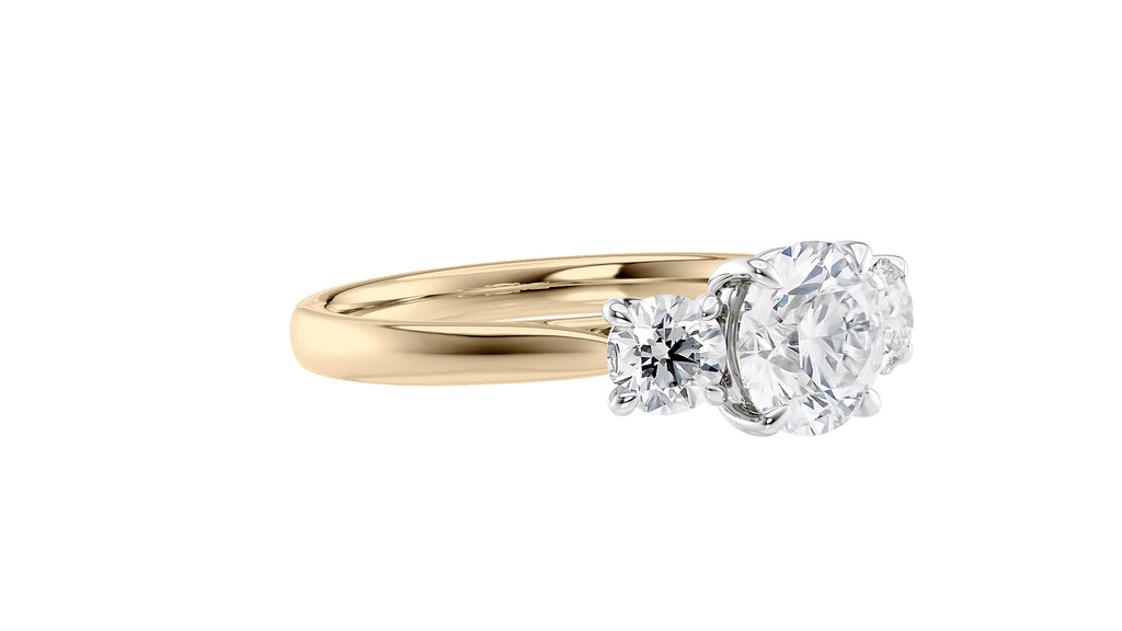 3 Stone Diamond Engagement Ring
